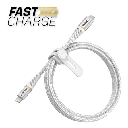 Cable Lightning à USB-C, 4 pieds (Blanc)
